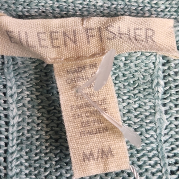 New Eileen Fisher Bateau Neck Boxy Linen Top - Picture 9 of 9